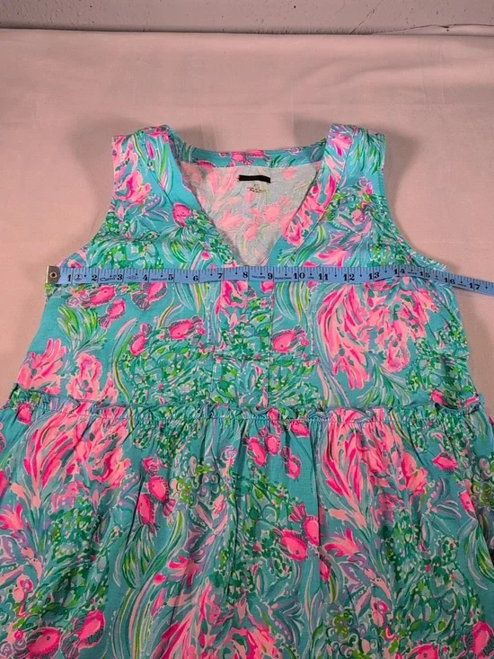 Lilly Pulitzer Lorina Swing Dress in Amalfi Blue Best Fishes Size XS NWOT - Picture 4 of 7